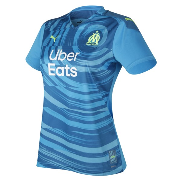 Camiseta Marsella 3ª Kit Mujer 2020 2021 Azul